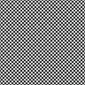 Black pattern from checkers on white seamless background.